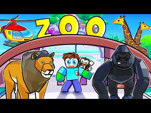 I BUILT a ZOO in ROBLOX! (animals)