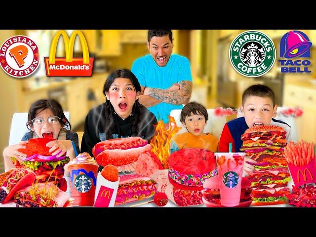 Eating the SPICIEST FOOD From Every Drive Thru Restaurant! | Familia Diamond