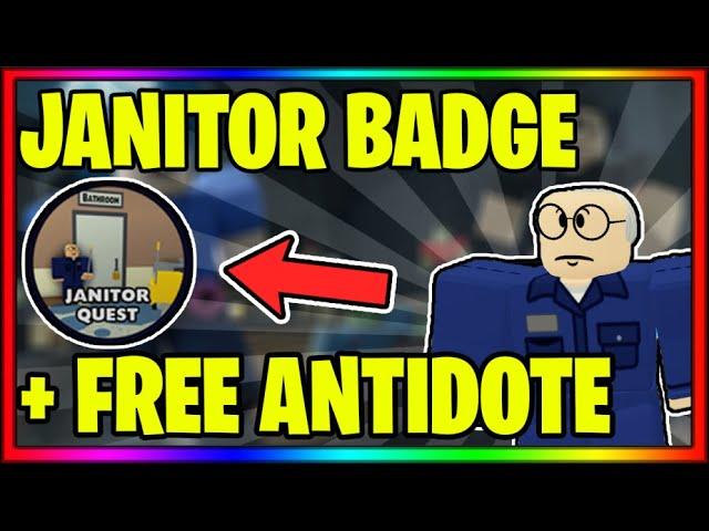 HOW TO GET THE "JANITOR BADGE" + FREE ANTIDOTE IN FIELD TRIP Z || Roblox