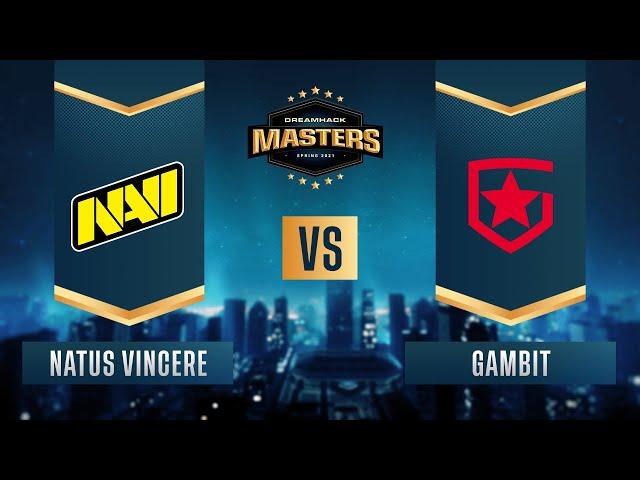 CS:GO - Gambit vs. Natus Vincere [Dust2] Map 2 - DreamHack Masters Spring 2021 - Grand-final