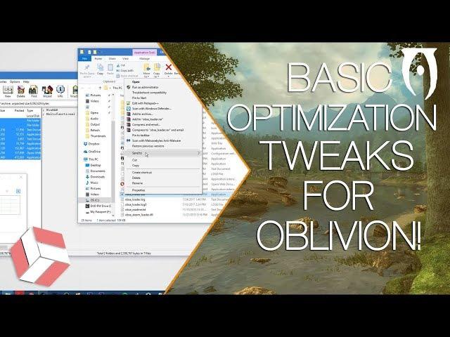 Oblivion - How to Optimize Oblivion for a Smoother Frame Rate Experience! (2018 Tutorial).