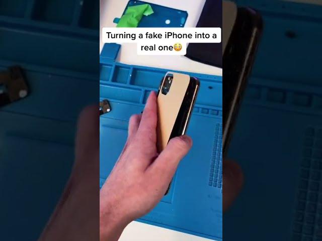 Turning the Fake iPhone 11 Pro Into a Real One.... #Shorts