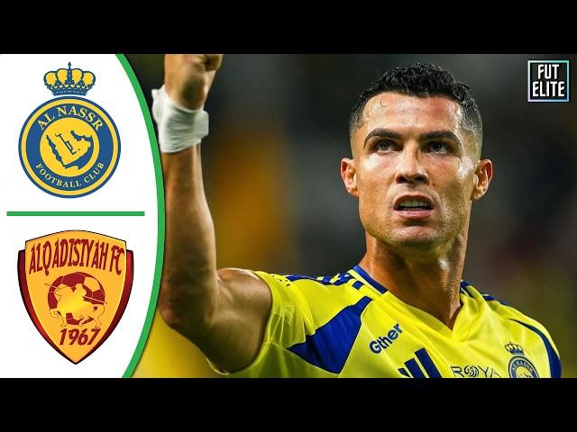 Cristiano Ronaldo Goal - Al-Nassr vs Al-Qadisiya 1-2 Extended Highlights & Goals 2024