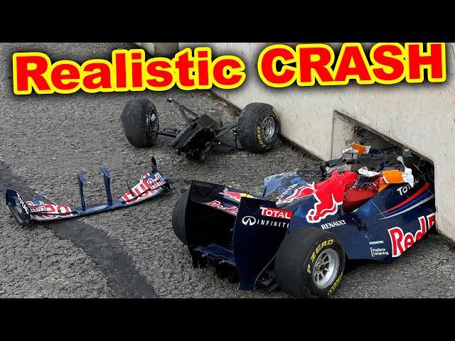 RC F1 Car Realistic CRASH (Rare Expensive Model)