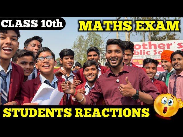 CBSE Class 10 Maths Paper Review  | Student Reactions | Easy or Tough?