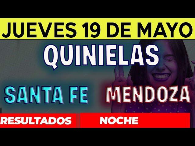 Resultados Quinielas Nocturna de Santa Fe y Mendoza, Jueves 19 de Mayo