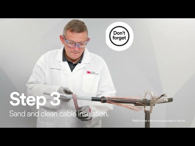 3M™ Cold Shrink QT-III Silicone Rubber Skirted Termination – How to install
