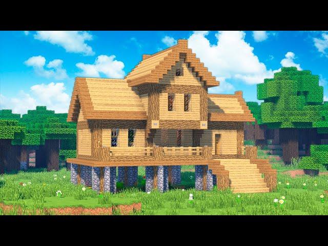 Деревянный дом для выживания в Майнкрафте - Как построить дом Minecraft