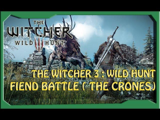 The Witcher 3 : Wild Hunt - Geralt Fiend Battle ( The Crones) - PC