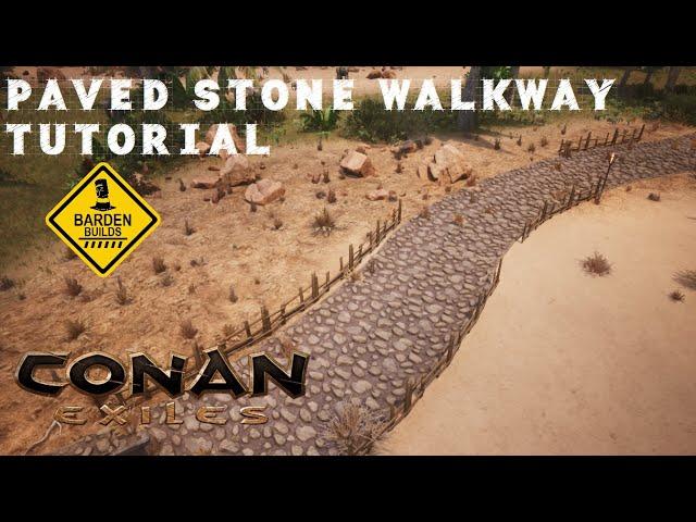 Conan Exiles: Paved Stone Walkways (Tutorial/ No Mods)