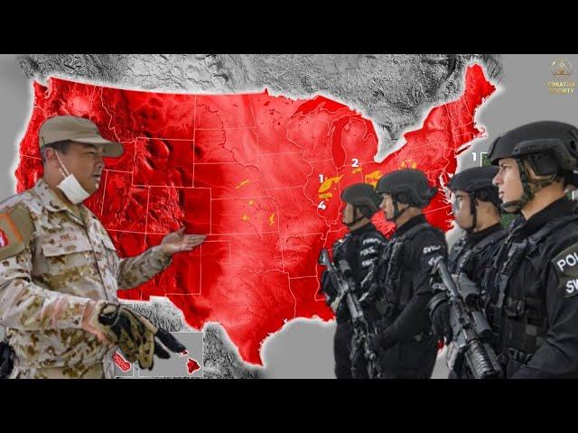 Red Zones Where Chinese Troops Will Be Activated in US