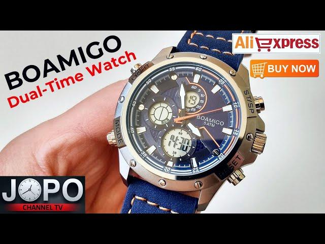 BOAMIGO F546 Dual Time Sport Watch│Boamigo Watch Review│Subtitles