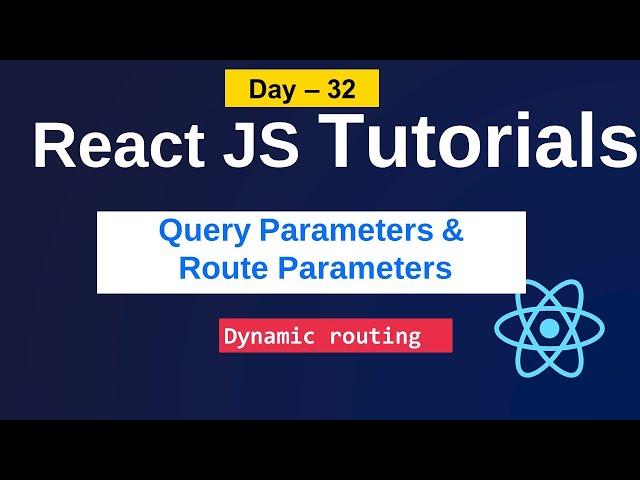 Query parameters |  query parameters in react | React router tutorial| react JS in telugu#reactjs