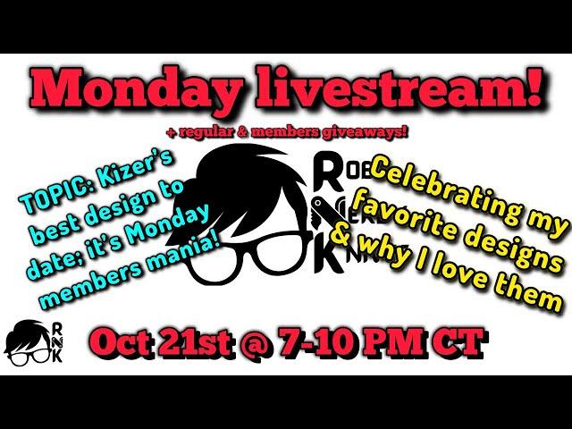 Join the Rob’s Nerdy Knives Monday livestream on 10-21-24 @ 7 PM CT… members mania & new nerdiness!