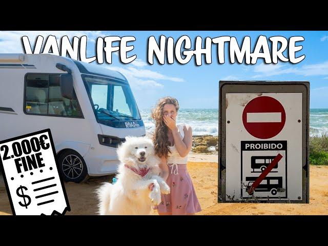 Van Life Nightmare Portugal! Is Camping illegal?