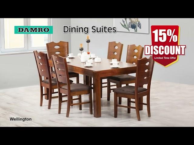 15% Discount for Damro Dining Suites