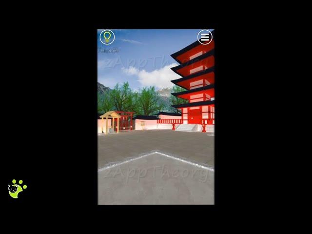 EXiTS - Temple Full Walkthrough with Solutions 脱出ゲーム 攻略 (Nakayubi)