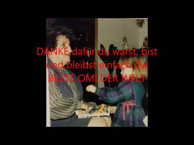 In Gedanken an A.J. die beste Omi der Welt