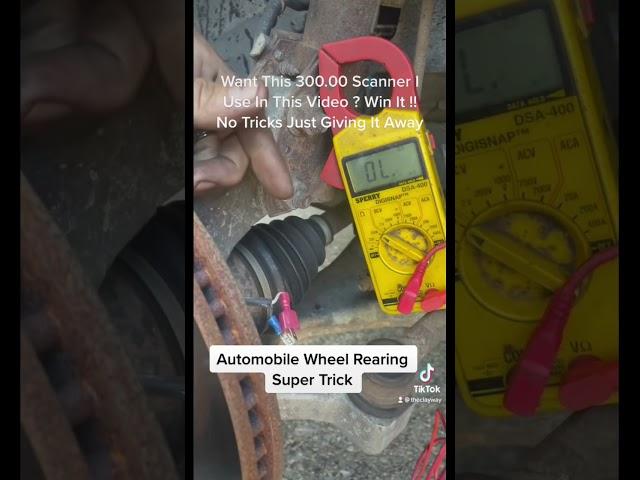 Easy Wheel Speed Sensor Check Trick!! Wheel Bearing Speed Sensor Test Giveaway $300 Scanner