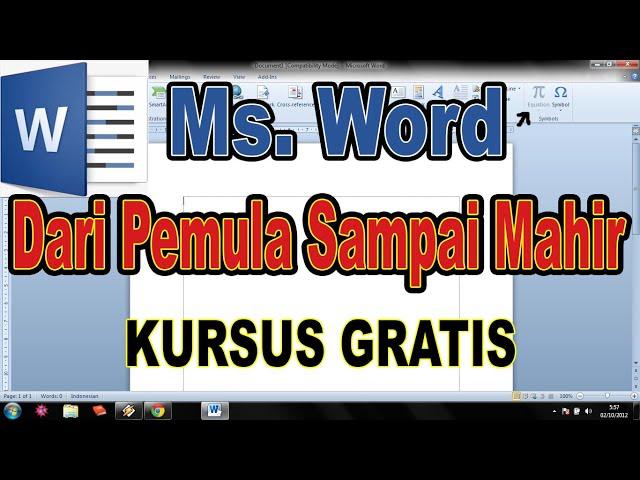 Tutorial Word dari Pemula sampai mahir - Kursus Gratis #komputermendoan @BudiKomputer