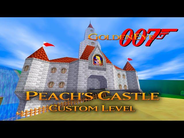 GoldenEye 007 N64 - Peach's Castle - 00 Agent (Custom level)