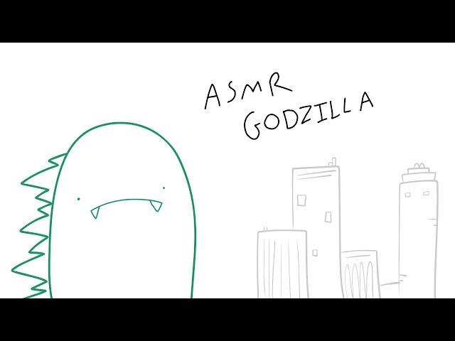 ASMR GODZILLA (ASMR cartoon parody)