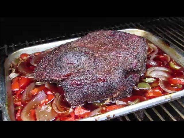 Smoked Beef Chuck Roast (Pulled Beef) - Pepper Stout Beef Recipe