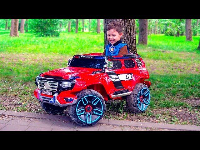 Police Tema Ride on Police cars Pretend Play with toys