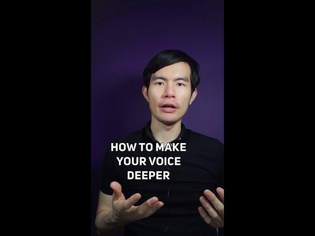 How To Make Your Voice DEEPER in 12 Seconds (HOW TO HAVE A DEEPER VOICE) #shorts