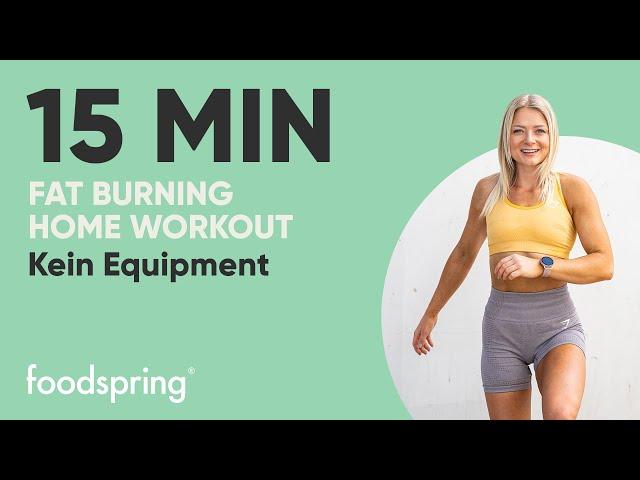 15 Min HIIT | Fat Burning Workout | Kein Equipment| Home Workout | foodspring® | @growingannanas