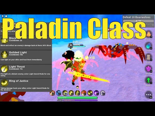 Paladin Class Showcase | Tier 2 Class Unlock | All Skills and Abilities | World Zero