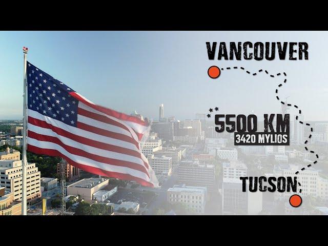 Cycling 5500 km in the North America