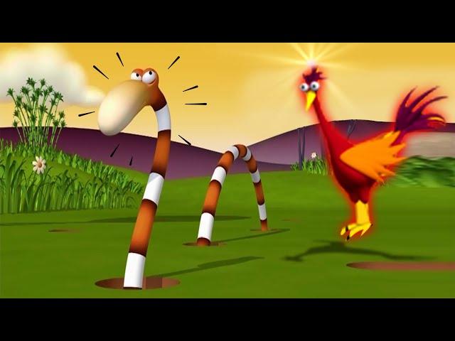 Big Snake Vs Smart Rooster| Funny Animal Cartoon Shows For Kids | Gazoon - The Official Channel