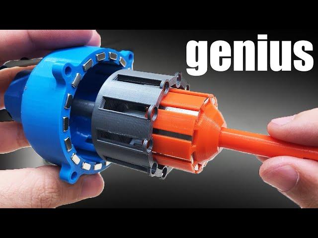 3D-printed Magnetic Gearbox and Gear Ratios