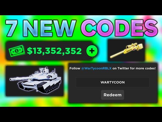 *NEW* WORKING ALL CODES FOR War Tycoon IN 2025 MARCH! ROBLOX War Tycoon CODES