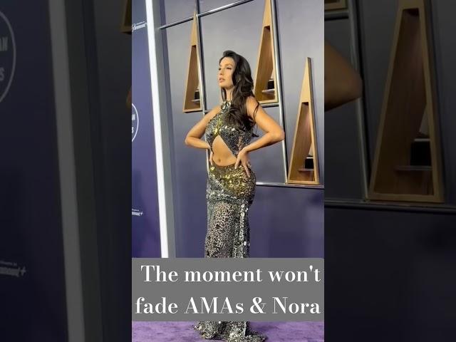 "Internet abuzz"#norafatehi turned heads at the AMAs in #lasvegas wearing a stunning Tom Ford dress