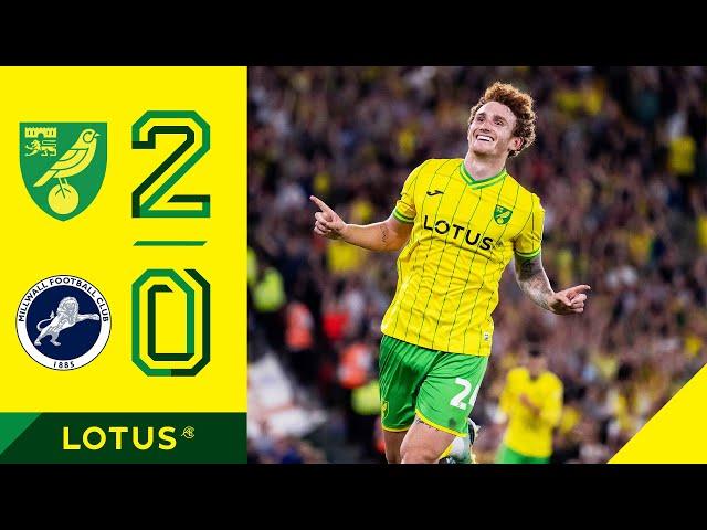 HIGHLIGHTS | Norwich City 2-0 Millwall | Josh Sargent at the double! 