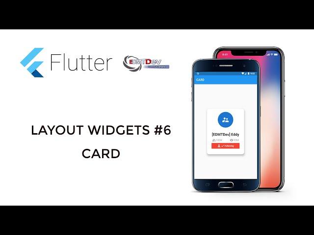 Flutter Tutorial - Layout Widgets #6 Card