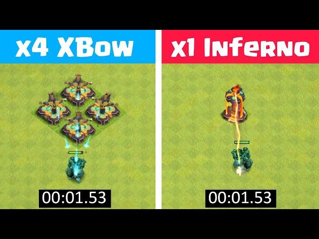 Can 4 X-Bow BEAT Inferno Tower!? | Clash of Clans