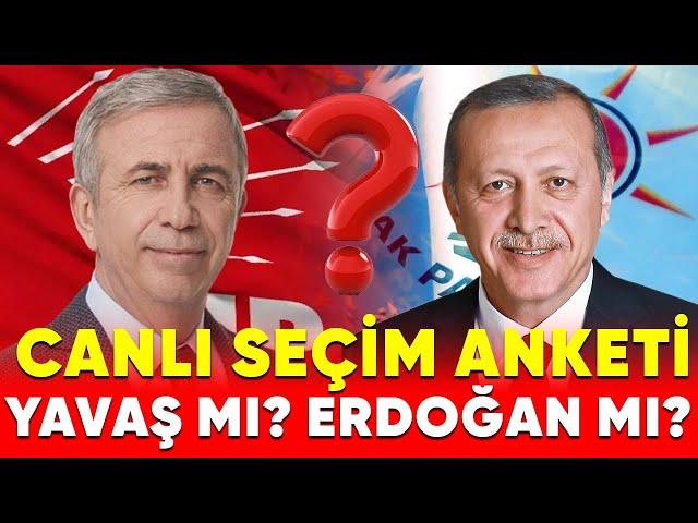 Seçim anketi: Cumhurbaşkanı Erdoğan mı? Mansur Yavaş mı? | Sürpriz Sonuç!