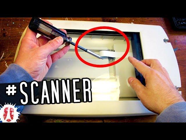 7 Things You Can Reuse Inside An Old Flatbed Scanner / #01: HOW TO Disassemble & Recover Parts #tech