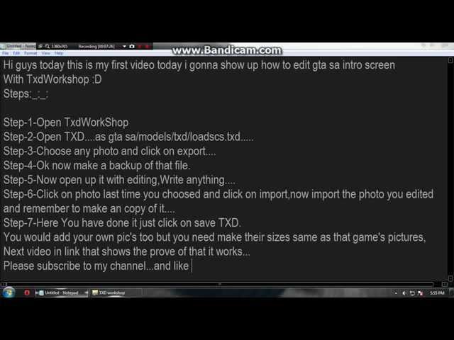 How to edit gta sa intro or anything with txd workshop WORKS 100 %WITH PROVE