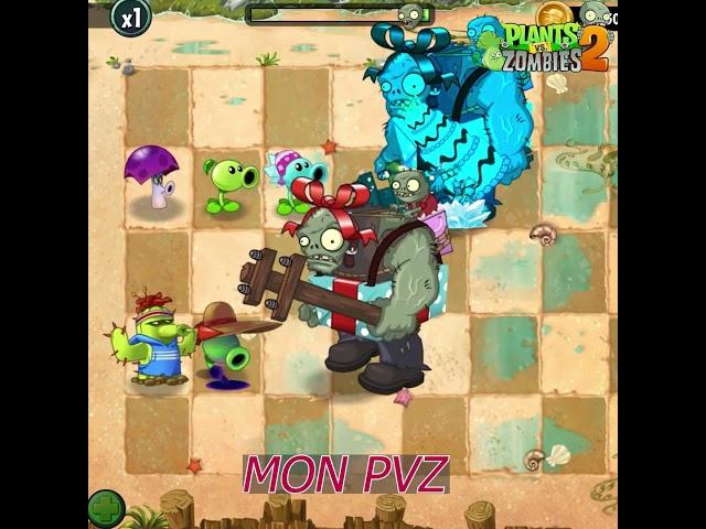 PvZ 2 - Snow Pea Team Vs Fire Peashooter Team Vs Zombies Team #shorts
