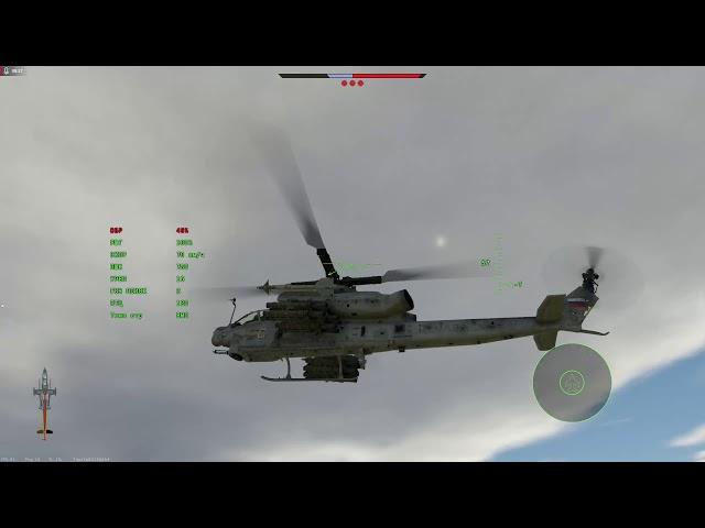 AH-1Z в War Thunder. Чуть ослабил наступление танков противника.