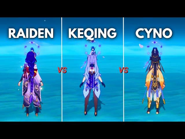 Who is the BEST ELECTRO DPS?? Raiden vs Cyno vs Keqing! [ Genshin Impact ]