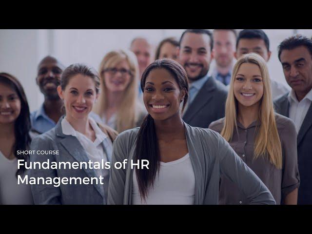 Fundamentals of Human Resource Management Course Introduction - iQ Academy