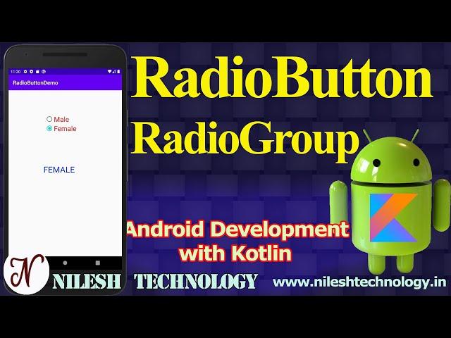 Radio Buttons & Radio Group - Android Studio with Kotlin