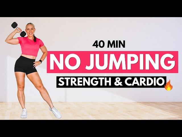 NO JUMPING Workout for Women Over 40 | BUILD & BURN!!
