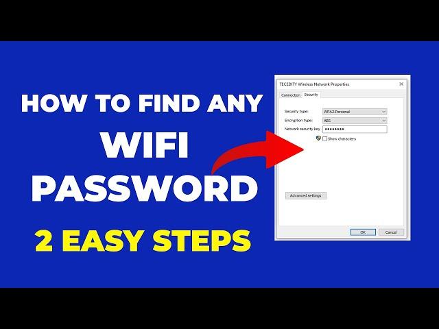 Find Any WiFi Password on PC-  2 Easy Steps