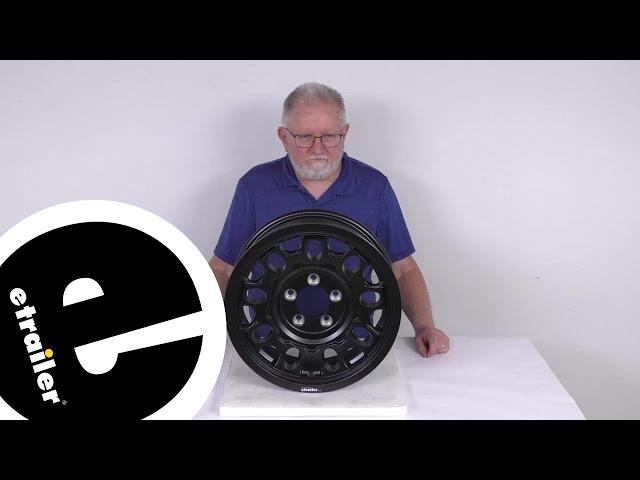 etrailer | Review of the Aluminum Sendel Series T17 Matte Black Mesh Trailer Wheel